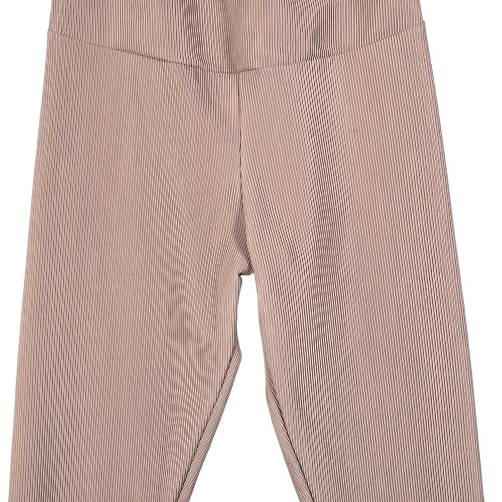 Onzie Jumpsuit Small Medium Mauve Ribbed Unitard Yoga Dance Lounge Activewear - Picture 4 of 10